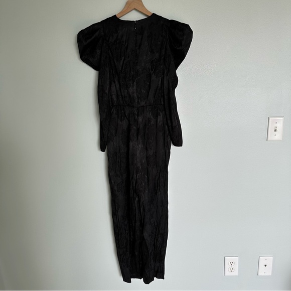 Express Black Floral Pant Jumpsuit - Picture 4 of 5